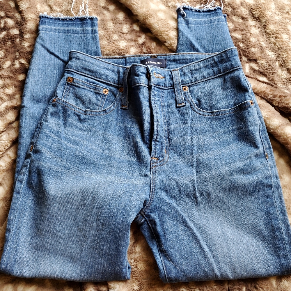 NWOT J.Crew 26p raw hem jeggings